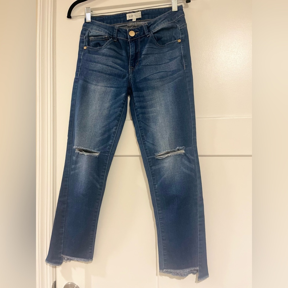 Jolt Cropped Mid Waist Jeans